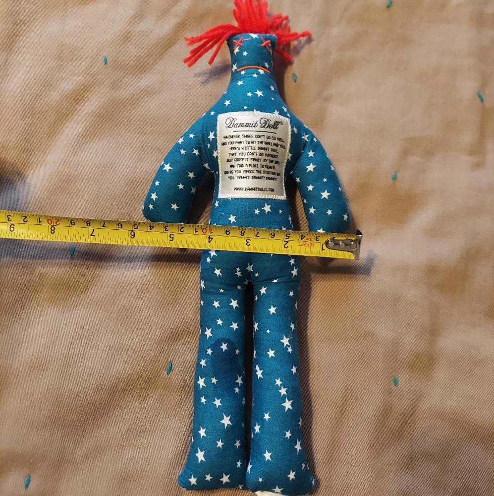 DAMMIT DOLL BLUE WITH STAR PATTERNS. - Picture 6 of 8
